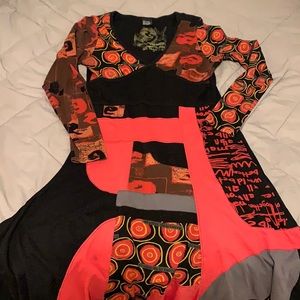 DESIGUAL funky red and black dress